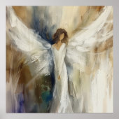 ポスター抽象芸術エンジェルニュートラルカラーズオールエイジ ポスター (正面)