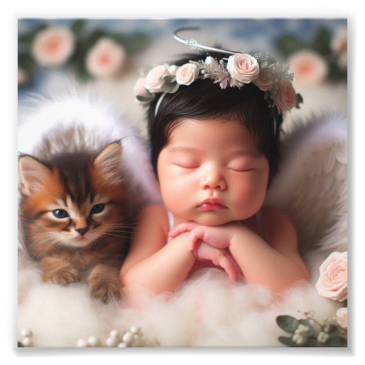 ポスター新生まれベビー フォトプリント            (正面)