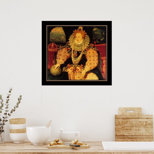 ポスター有名なヴィンテージエリザベス1世イギリス ポスター (キッチン)