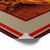 ポスター有名アーティスト「ポピー」油キャンバス3 ポスター (角)