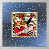 ポスター栽培の古い不潔な ポスター (正面)