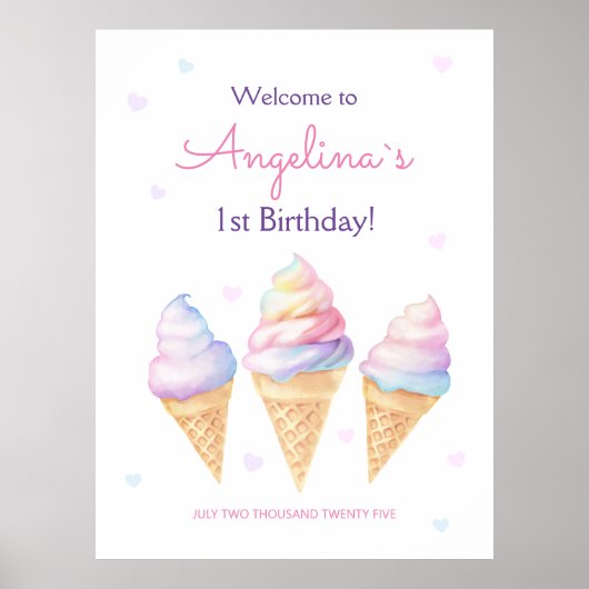 ポスター歓迎の誕生日パーティー。 ポスター (正面)