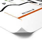 ポスター洞調律心電図ECG図 ポスター (角)