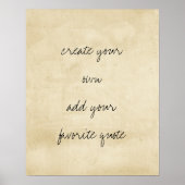 ポスター独自のテクスチャー動揺してセピアを作成 ポスター (正面)