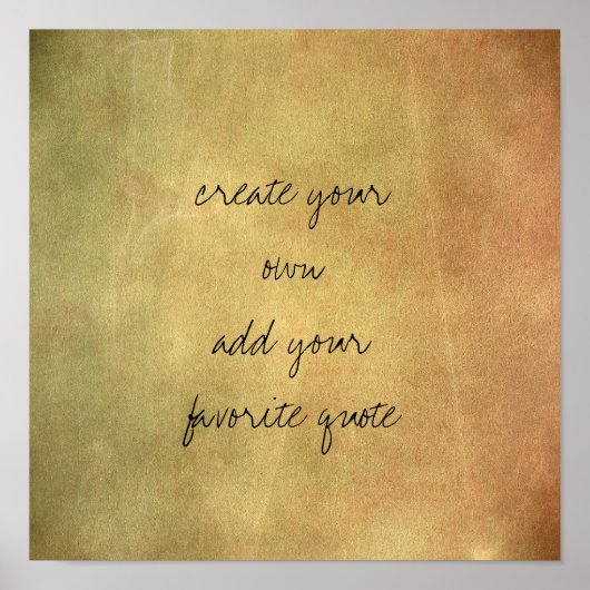 ポスター独自のテクスチャー動揺してセピアを作成 ポスター (正面)