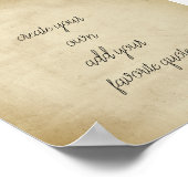 ポスター独自のテクスチャー動揺してセピアを作成 ポスター (角)