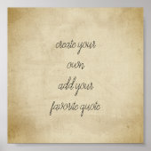 ポスター独自のテクスチャー動揺してセピアを作成 ポスター (正面)