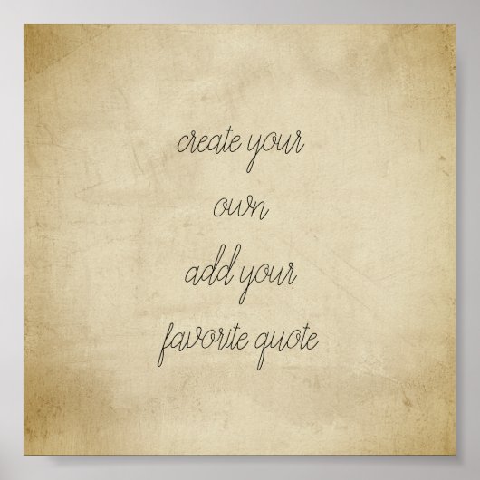 ポスター独自のテクスチャー動揺してセピアを作成 ポスター (正面)