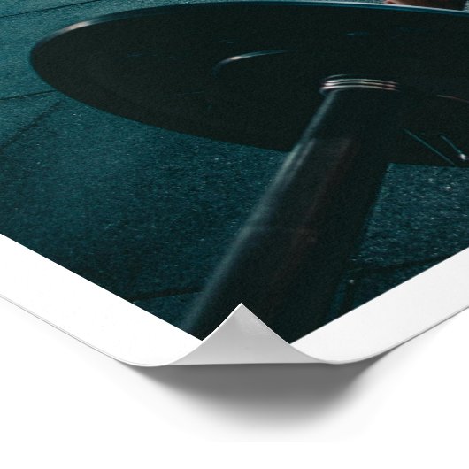 ポスター独自のフィットネスフォトプリントの作成 ポスター (角)