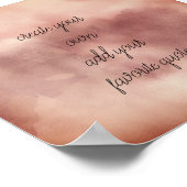 ポスター独自の水の色を作成デザイン モダン ポスター (角)