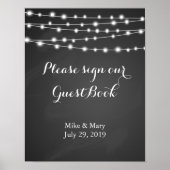 ポスター独自のChalkboardプリントを作成 ポスター (正面)