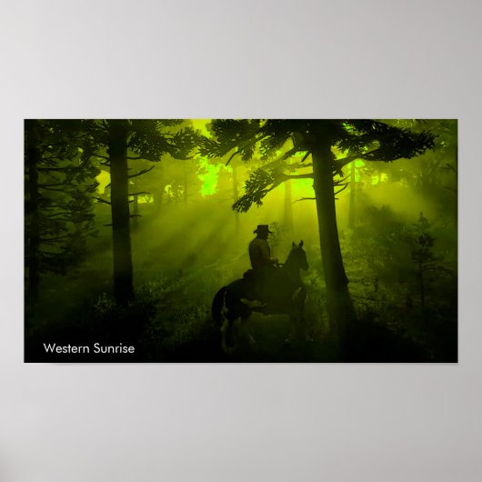 ポスター用カウボーイイメージ ポスター (正面)