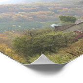 ポスター秋の日の村マウンテンフォト ポスター (角)