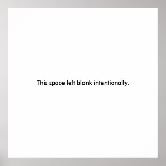 ポスター空白の ポスター