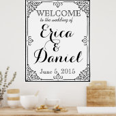 ポスター結婚看板の歓迎 ポスター (キッチン)