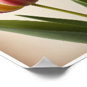 ポスター美しいチューリップフラワーウォールアートウォールデコール ポスター (角)