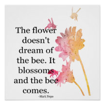 ポスター花は蜂の夢ではない