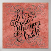 ポスター芸術的。月まで愛してる ポスター (正面)