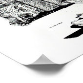 ポスター落ちた – 同志(黒) ポスター (角)