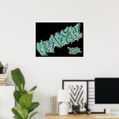 ポスター落書きSPANGLEMASSIVE ポスター (ホームオフィス)