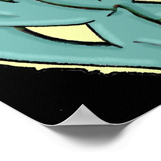 ポスター落書きSPANGLEMASSIVE ポスター (角)