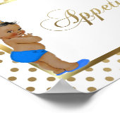 ポスター表看板の前菜,白,金ゴールド,8.5x11 ポスター (角)