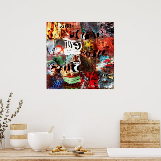 ポスター通りアート抽象芸術32 ポスター (キッチン)