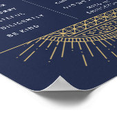 ポスター霊気の戒律。英語および日本の英語 ポスター (角)