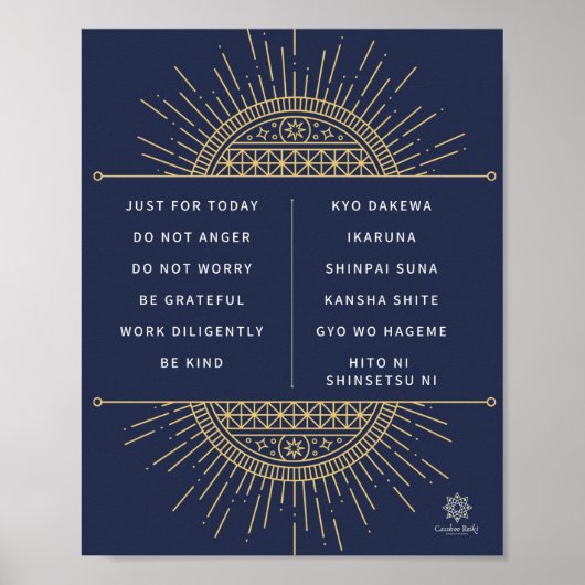 ポスター霊気の戒律。英語および日本の英語 ポスター (正面)