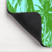 ポスター風デザインのヤシの木 マウスパッド (コーナー)