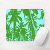 ポスター風デザインのヤシの木 マウスパッド (マウス)