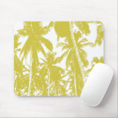 ポスター風デザインのヤシの木 マウスパッド (マウス)