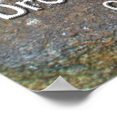 ポスター魚釣りルアー「水に連れて行って…」 ポスター (角)