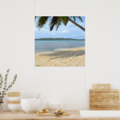 ポスター012 -カリブのビーチby the shore ポスター (キッチン)