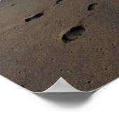 ポスター013 – 砂の足プリント ポスター (角)