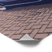 ポスター16x20 1933プリマスセダンアンティーク車 ポスター (角)