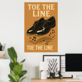 ポスター19、Toe the Line、ヴィンテージ ポスター (ホームオフィス)