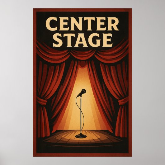 ポスター20、センターステージ、ヴィンテージ ポスター (正面)