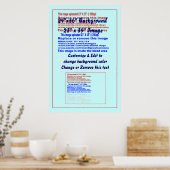 ポスター24インチx 36インチ背景23インチx 35インチイメージ ポスター (キッチン)