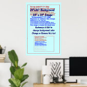 ポスター24インチx 36インチ背景23インチx 35インチイメージ ポスター (ホームオフィス)