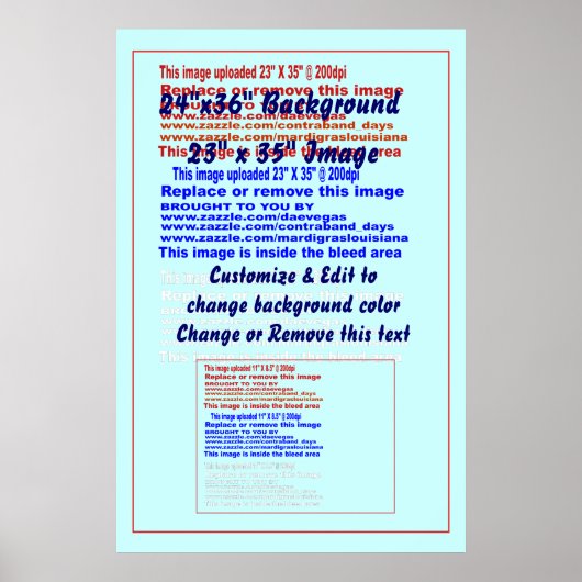 ポスター24インチx 36インチ背景23インチx 35インチイメージ ポスター (正面)