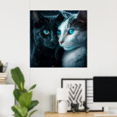 ポスター2 cat ポスター (ホームオフィス)