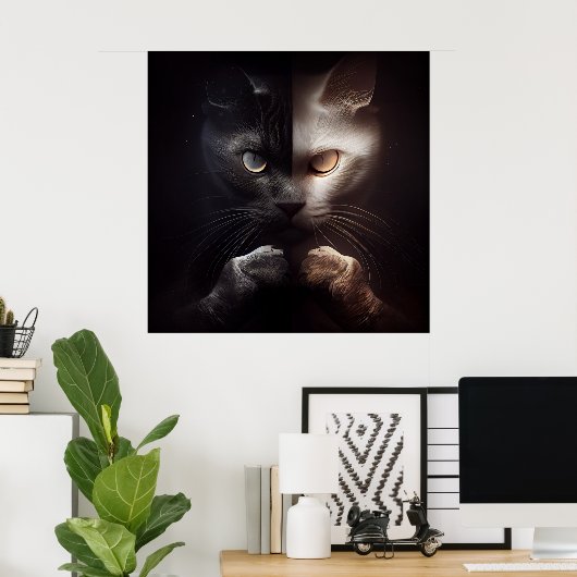 ポスター2 cat ポスター (ホームオフィス)