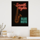 ポスター2 Smooth Nights at Blue Note, ヴィンテージ ポスター (キッチン)