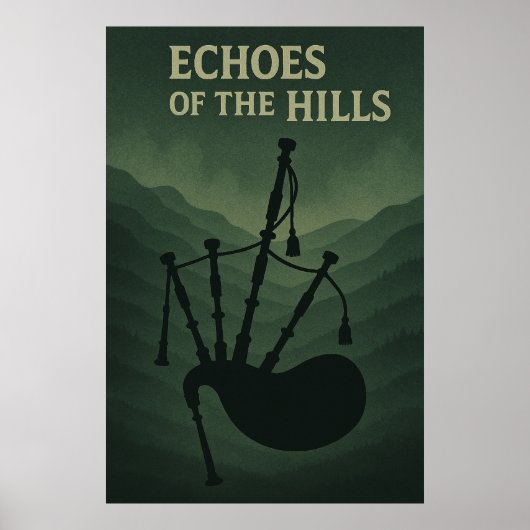 ポスター43, Echoes of the Hills,ヴィンテージ・アート ポスター (正面)