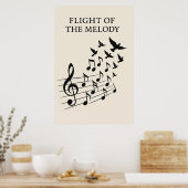 ポスター49, Flight of the Melody, ヴィンテージ・アート ポスター (キッチン)