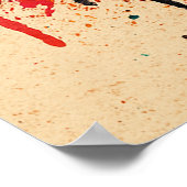 ポスター50、重いビートが死ぬことはない、ヴィンテージアート ポスター (角)