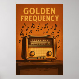 ポスター9、黄金周波数、ヴィンテージ ポスター
