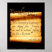 ポスター – お父様の言ったことを思い出せ (正面)