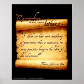 ポスター – お父様の言ったことを思い出せ (正面)